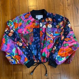 FUN jacket!Multiple patterns, bright, and sequins!